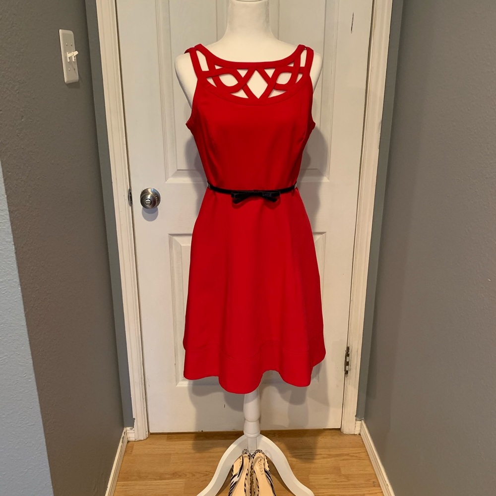 WHBM sleeveless fit and flat dress